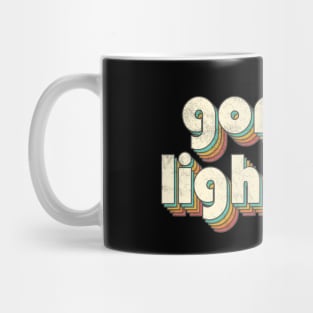 Retro Vintage Rainbow Gordon Letters Distressed Style Mug